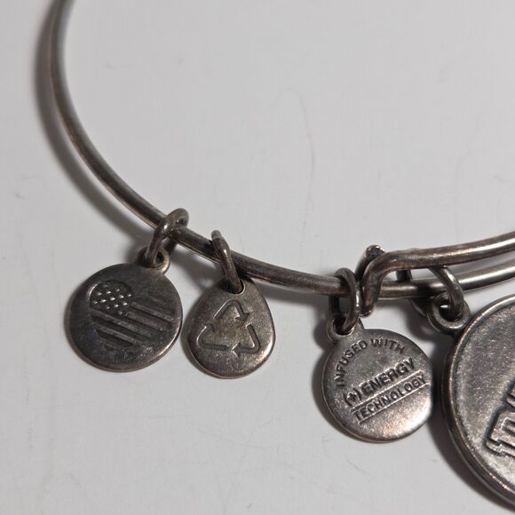 Alex and Ani University of Pittsburgh Pitt Expandable Bangle Bracelet 2015 - Picture 3 of 5